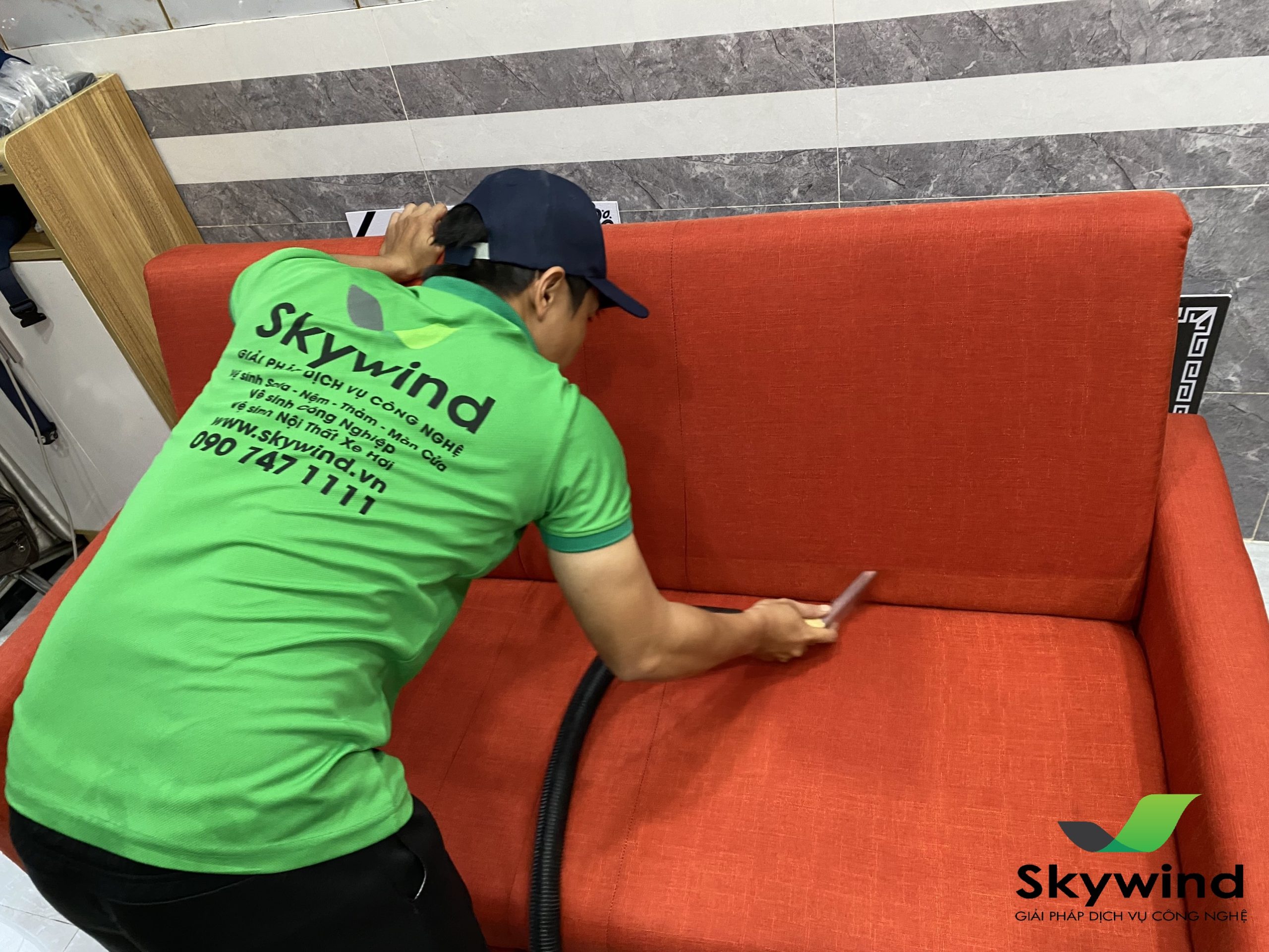 Giặt ghế sofa quận Gò Vấp đơn giản, tiện lợi chỉ từ 150k! - Công ty Skywind